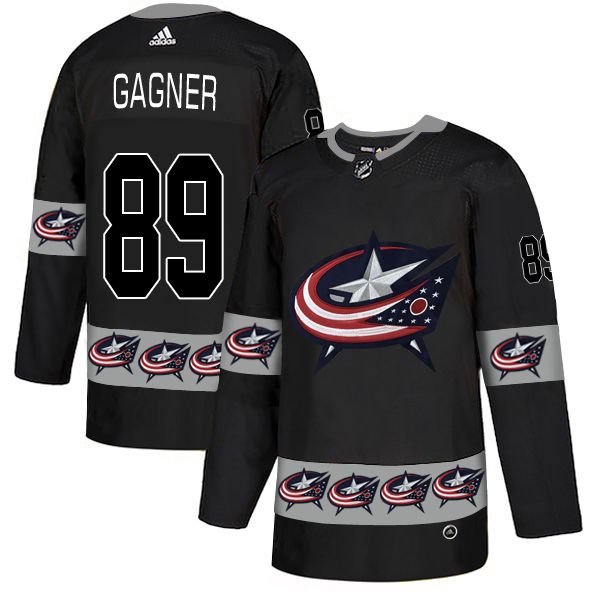 Men Columbus Blue Jackets #89 Gagner Black Adidas Fashion NHL Jersey->tampa bay lightning->NHL Jersey